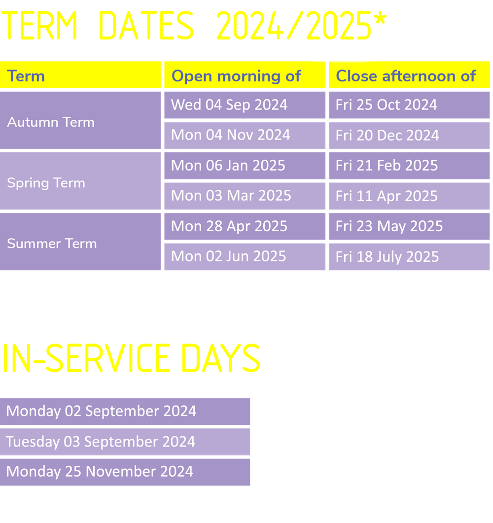 Term Dates 2024 2025